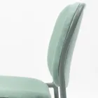 Klädd köksstol i tyg och metall Made in Italy 2 delar - Sangria Viadurini