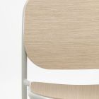 Köksstol i trä och målad metall Tillverkad i Italien 2 delar - Saffia Viadurini