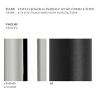 Köksstol i polymer med tvåfärgad sits Tillverkad i Italien 2 delar - Fedora Viadurini