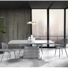 Köksstol i matt polypropen med stålben 4 delar - Beyonce Viadurini