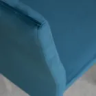 Köksstol med metallben och sammetssits, 4 delar - Darvina Viadurini