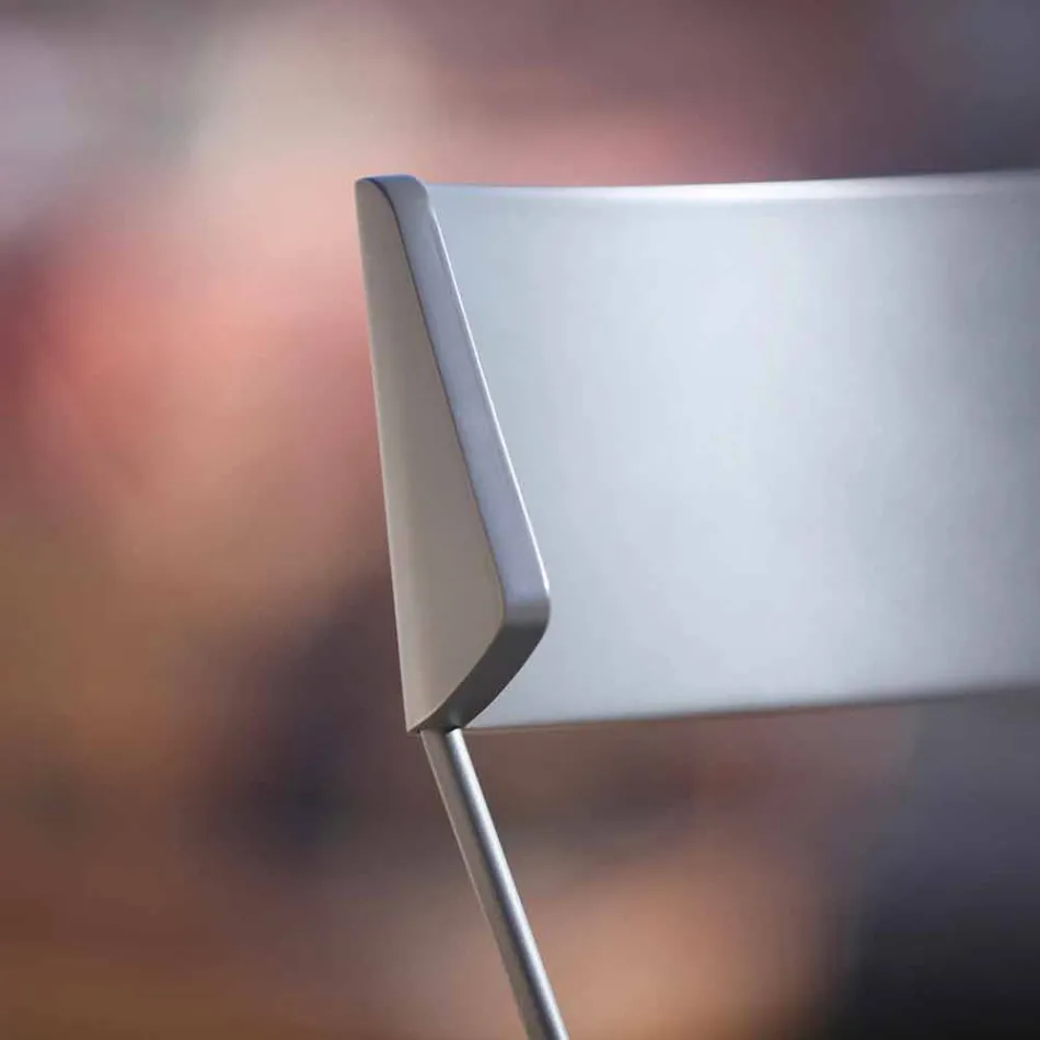 Handgjord köksstol i trä och ädelstål tillverkad i Italien - Granada Viadurini