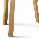 Köksstol i naturligt krökt bokträ tillverkat i Italien - Cassiopea Viadurini