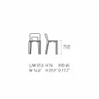 Köksstol i naturligt krökt bokträ tillverkat i Italien - Cassiopea Viadurini