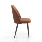 Köksstol i åldrad effekt syntetiskt läder 4 delar - Renetta Viadurini