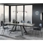 Köksstol i polypropen med stålben 4 delar - Pinga Viadurini