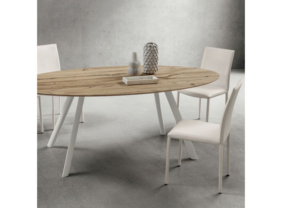 Köksstol helt klädd i ekologiskt läder tillverkad i Italien, 2 delar - Maria Viadurini