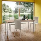 Köksstol helt klädd i ekologiskt läder tillverkad i Italien, 2 delar - Maria Viadurini