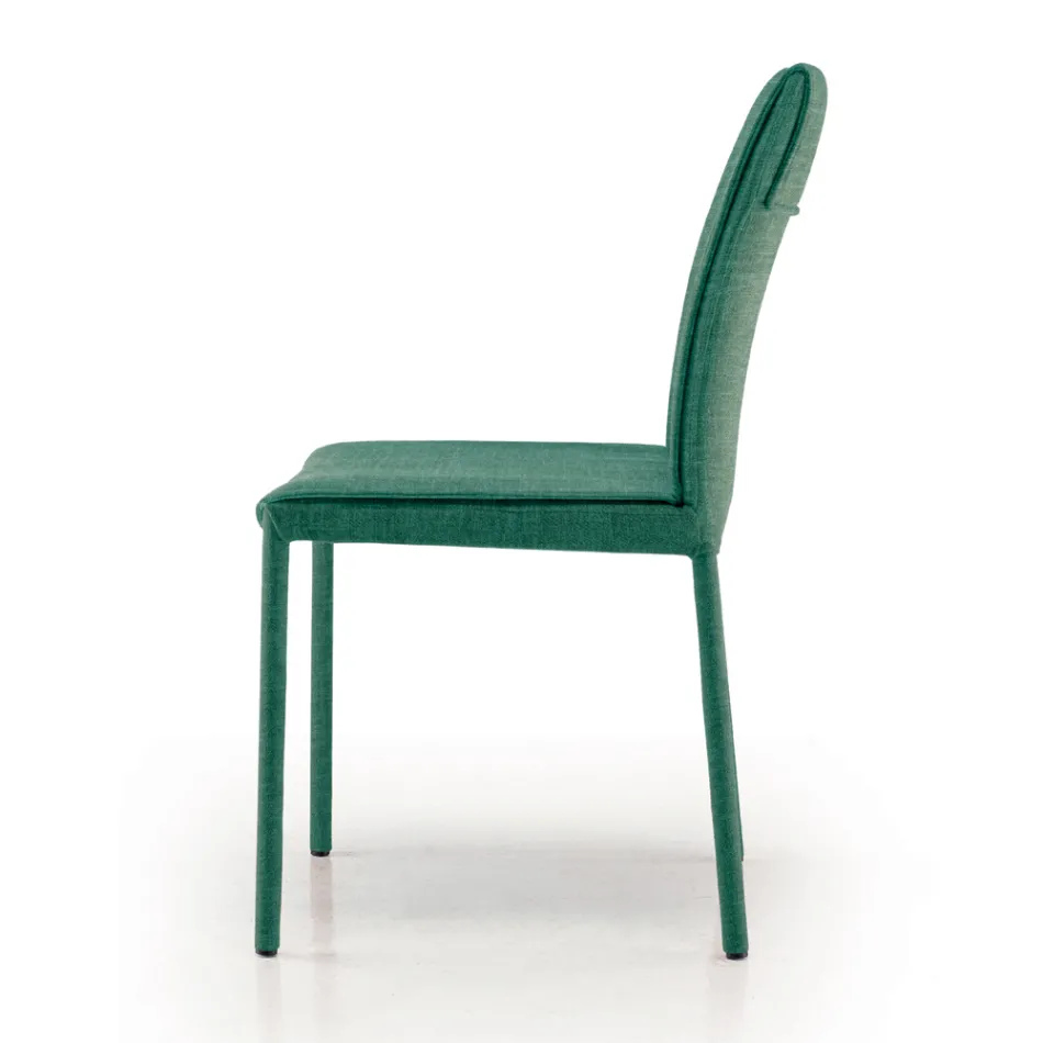 Köksstol klädd i tyg Made in Italy 4 delar - Monnalisa Viadurini