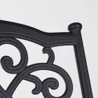 Stapelbar utomhusstol i vit eller antracit aluminium, 4 delar - Ode Viadurini