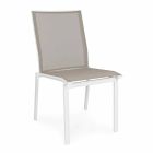 Stapelbar utomhusstol i aluminium och Textilene Homemotion, 4 stycken - Serge Viadurini