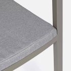 Homemotion stapelbar aluminiumstol utomhus, 4 delar - Carina Viadurini