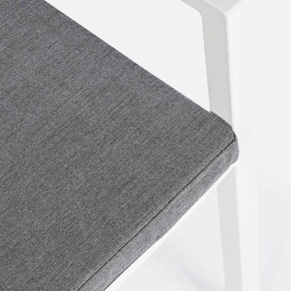 Homemotion stapelbar aluminiumstol utomhus, 4 delar - Carina Viadurini