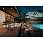 Utomhus stapelbar aluminiumstol Tillverkad i Italien, 2 delar - Shyla Viadurini