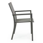 Stapelbar utomhusstol i målat aluminium, Homemotion, 4 delar - Vicki Viadurini