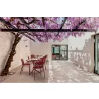 Utomhus stapelbar metallstol Tillverkad i Italien, 4 delar - Prunella Viadurini