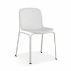 Utomhus stapelbar metallstol Tillverkad i Italien, 4 delar - Prunella Viadurini