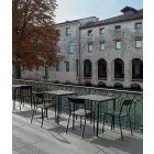 Utomhus stapelbar metallstol Tillverkad i Italien, 4 delar - Xylia Viadurini