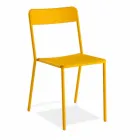 Utomhus stapelbar metallstol Tillverkad i Italien, 4 delar - Xylia Viadurini