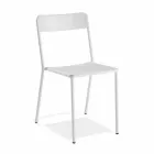 Utomhus stapelbar metallstol Tillverkad i Italien, 4 delar - Xylia Viadurini