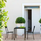 Stapelbar utomhusstol i målad metall tillverkad i Italien, 4 delar - tyll Viadurini