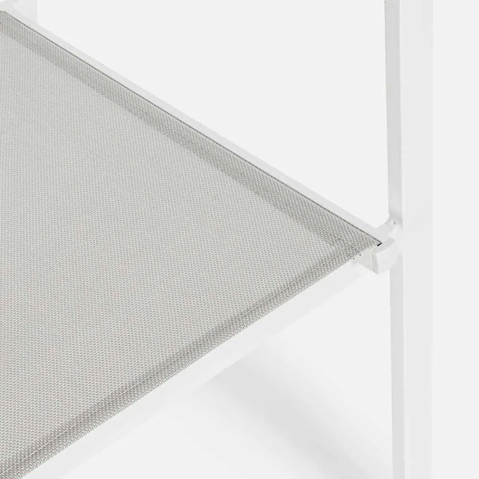 Stapelbar utomhusstol i Textilene Homemotion, 6 stycken - Narcissa Viadurini