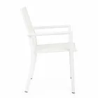 Utomhusstol i aluminium med armstöd av hemkänsla - Casper Design Viadurini