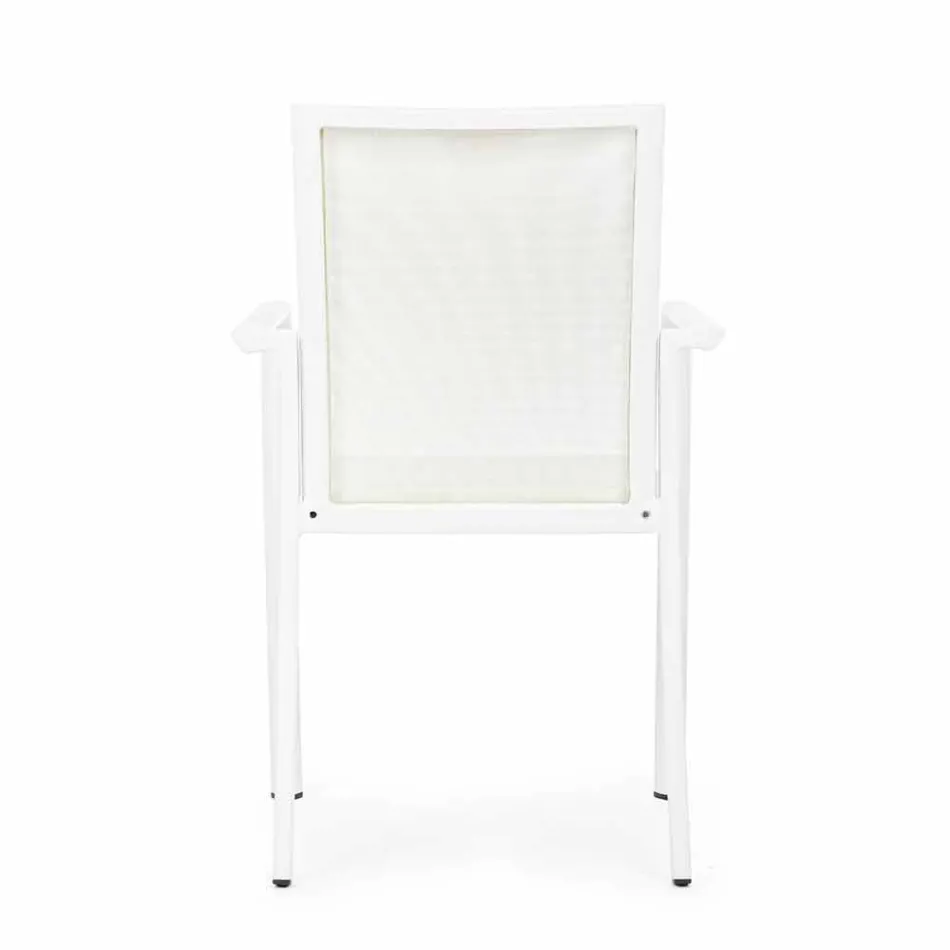 Utomhusstol i aluminium med armstöd av hemkänsla - Casper Design Viadurini