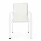 Utomhusstol i aluminium med armstöd av hemkänsla - Casper Design Viadurini