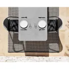 Utomhusstol i aluminium med eller utan dyna, hög kvalitet, 4 st - Filomena Viadurini