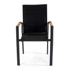 Utomhusstol i aluminium med dubbla lager textilene - Excursion Viadurini