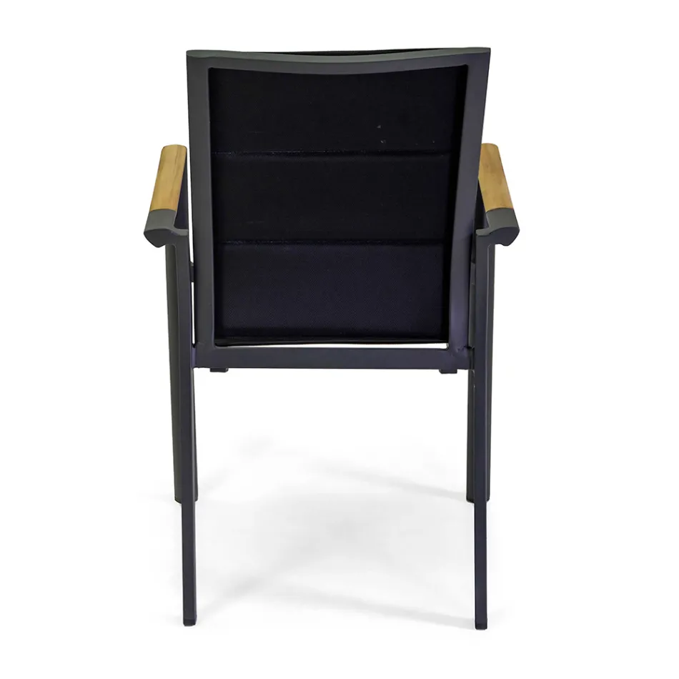 Utomhusstol i aluminium med dubbla lager textilene - Excursion Viadurini