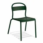 Utomhus stapelbar aluminiumstol Tillverkad i Italien, 4 delar - Ulyssa Viadurini