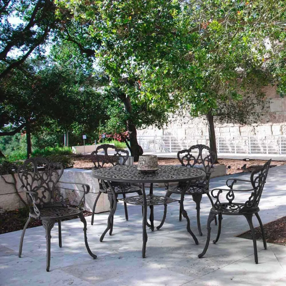 Utomhusstol i matt finish lackerad aluminium, 2 stycken - Casiro Viadurini