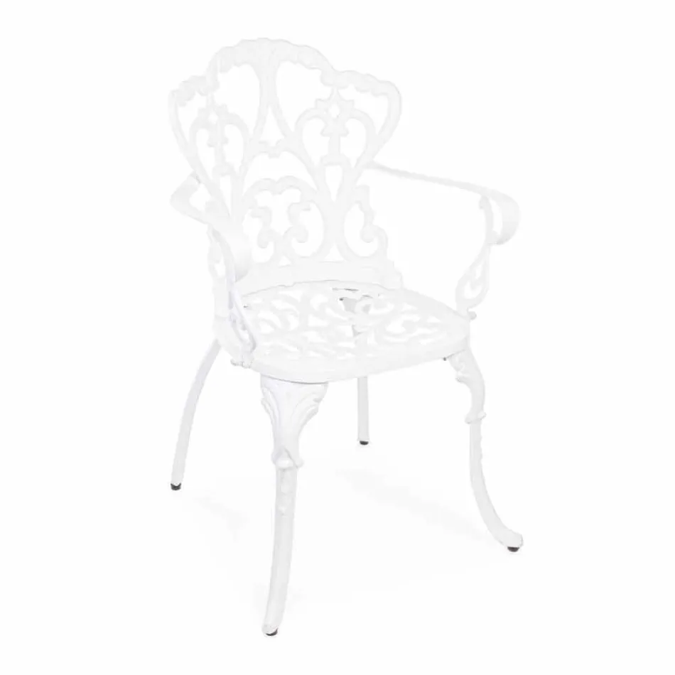 Utomhusstol i matt finish lackerad aluminium, 2 stycken - Casiro Viadurini