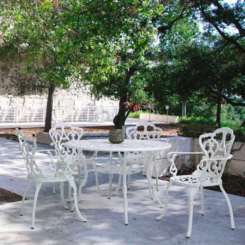 Utomhusstol i matt finish lackerad aluminium, 2 stycken - Casiro Viadurini