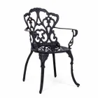 Utomhusstol i matt finish lackerad aluminium, 2 stycken - Casiro Viadurini