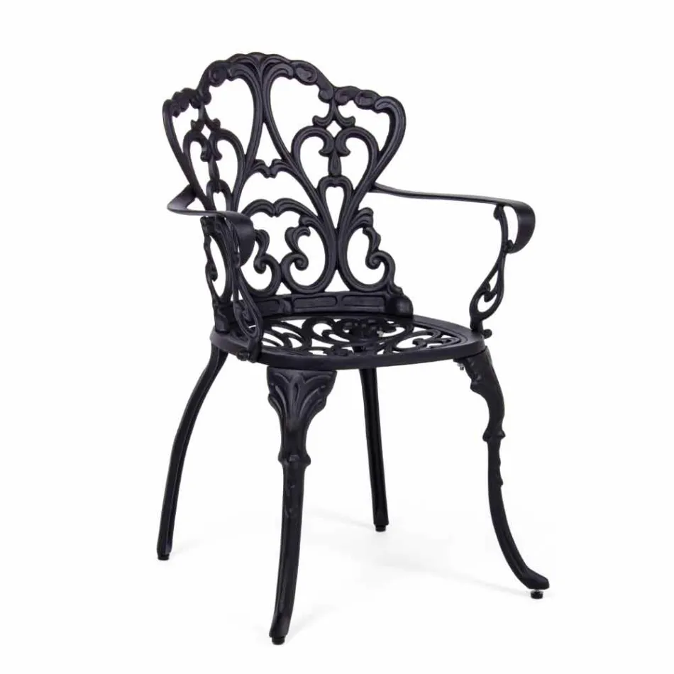 Utomhusstol i matt finish lackerad aluminium, 2 stycken - Casiro Viadurini