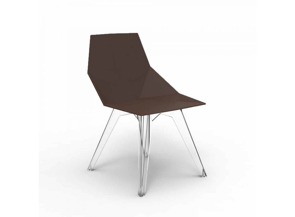 Faz Vondom design polykarbonat och polypropen utomhus stol Viadurini