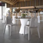 Utomhusstol i polyeten 7 färger Made in Italy 2 delar - Ronnie Viadurini