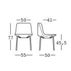 Utomhusstol i polyeten och aluminium tillverkad i Italien 2 delar - Rizia Viadurini