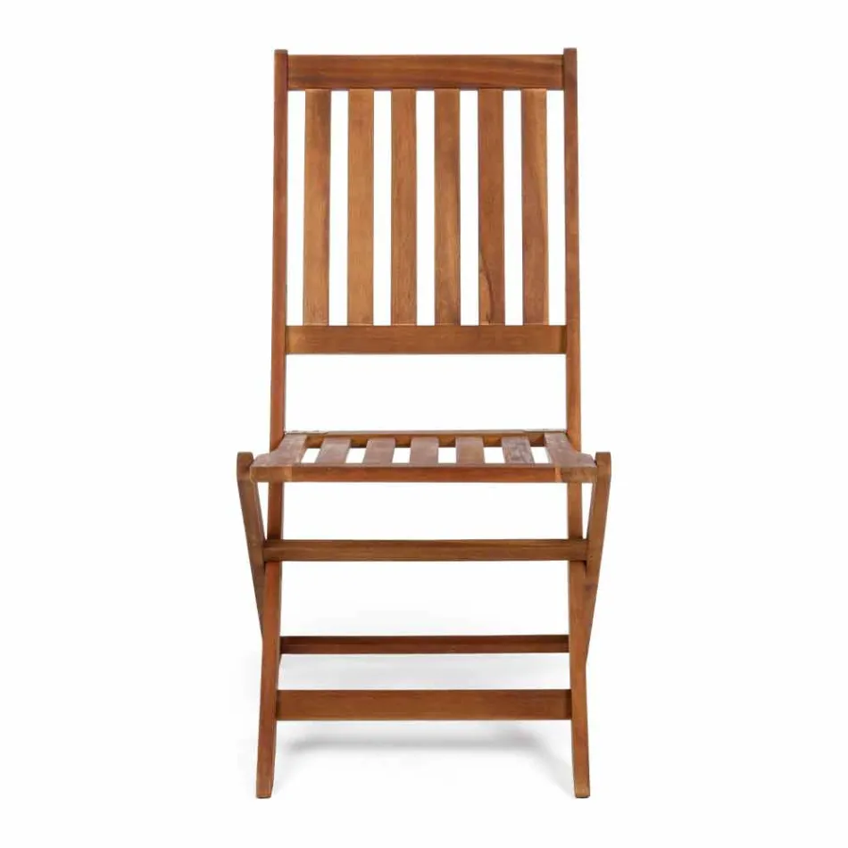 Fällbar utomhusstol i akaciaträ, 2 delar - Grima Viadurini