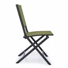 Hopfällbar utomhusstol i Textilene och Aluminium, 4 delar - Holly Viadurini