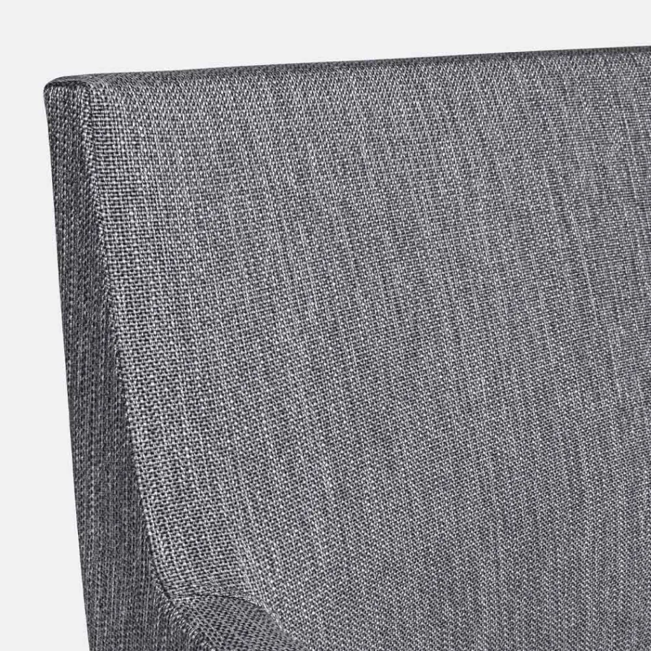 Uteservering klädd i tyg med aluminiumben, 4 delar - Nia Viadurini