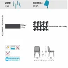 Varaschin Emma utomhus stol i tyg och aluminium design Viadurini