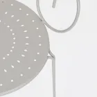 Trädgårdsstol med armstöd Shabby Chic Design i stål - Förtrollning Viadurini