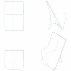 Modernt designträdstol Sloo av Vondom, i polyeten Viadurini