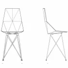 Vondom Faz design trädgårdsstol i polypropen och rostfritt stål Viadurini