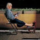 Stapelbar trädgårdsstol i modern design i stål tillverkad i Italien - Boston Viadurini