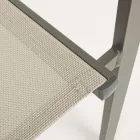 Stapelbar trädgårdsstol i aluminium och textilen modern design - Franz Viadurini